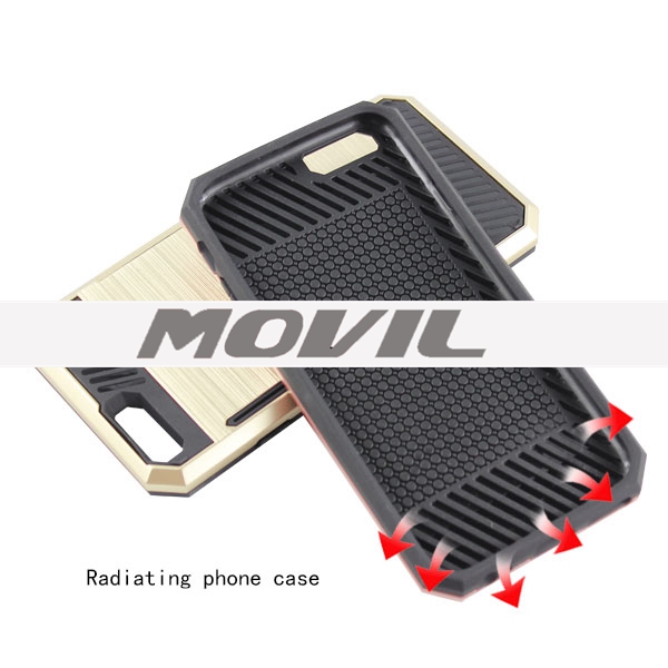 NP-2623 PU de TPU con ranura para tarjeta para iPhone 6-14